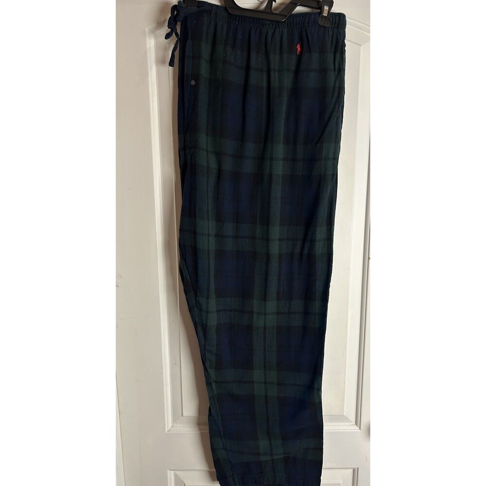 Polo Ralph Lauren Black-watch Plaid Pajama Lounge Pants Red Pony Men's Size 4XL